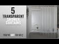Top 10 Transparent Shower Curtains [2018]: Extra Long Shower Curtain Liner, Aoohome 15 Gauge Clear