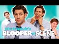 John Krasinski&#39;s Bloopers VS the Actual Scenes on The Office | Comedy Bites