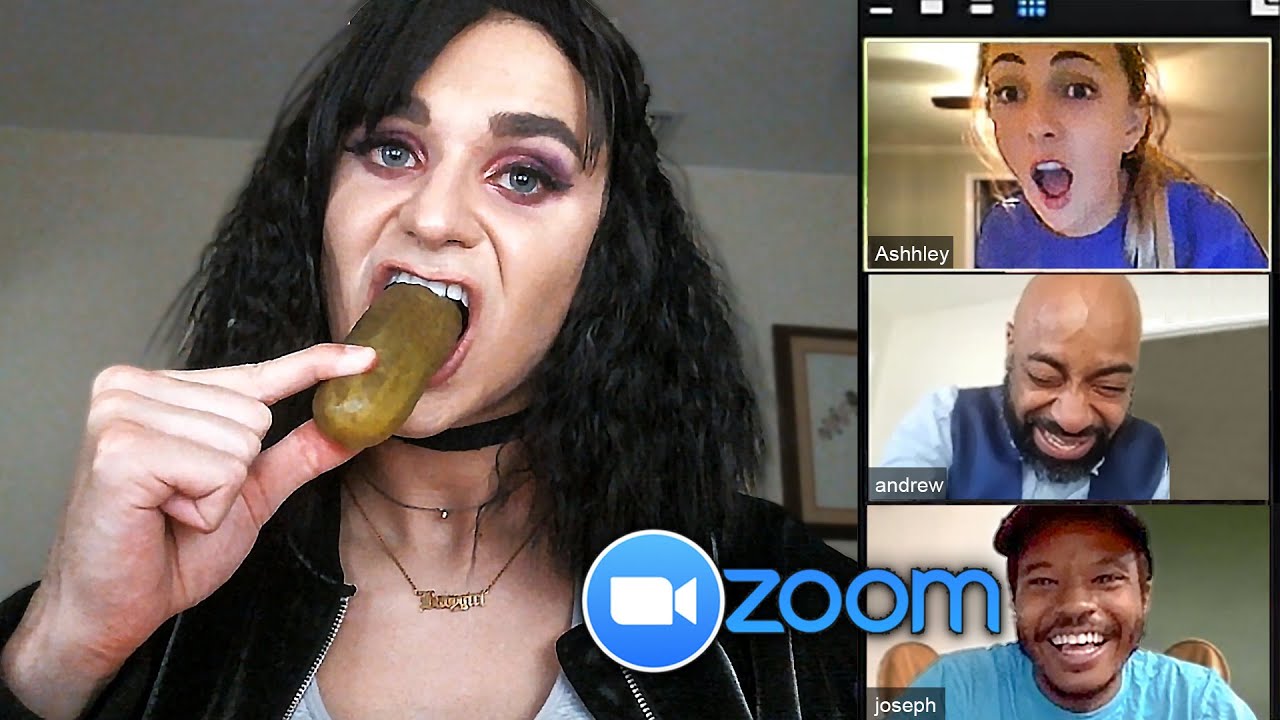 FAKE GIRL her camera is on zoom online class trolling YouTube