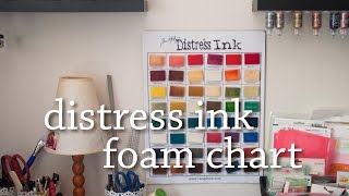 Distress Ink Blending Foam Organization Chart - Tips &amp; Tricks