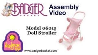 Assembly of 06015 Badger Basket Folding Umbrella Doll Stroller