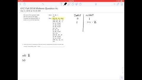 CS61C Fall 2018 Midterm Q4c
