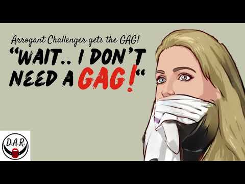 Arrogant Challenger Gets the GAG!  (Damsel Audio Roleplay)