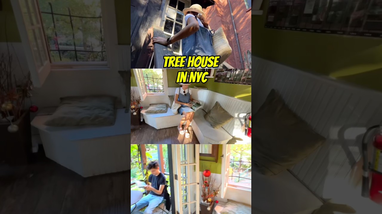 🏡 NYC Secret Places | Hidden Tree House in the Garden