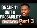 Grade 11 Maths Unit 8 Probability Permutation And Composition Part 3 In Afan Oromo 