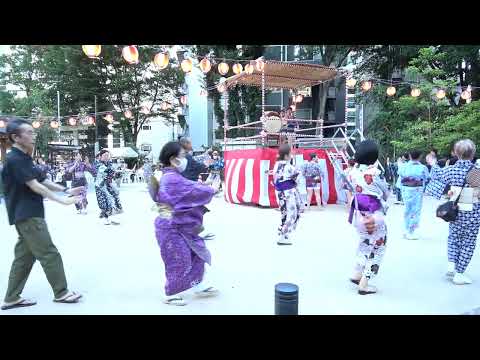 ４K🏮＃火の国太鼓🏮＃西久保八幡神社盆踊り大会2023＃日本の夏祭り＃HinokuniDaiko＃2023年8月12日