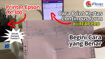 Cara MUDAH Cetak Langsung dari HP Android ke Printer Epson LX 300, LX 310 dengan IREAP PRO