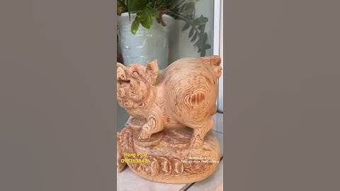 Heo tài Lộc gỗ Ngọc am thơm ngát siêu đẹp