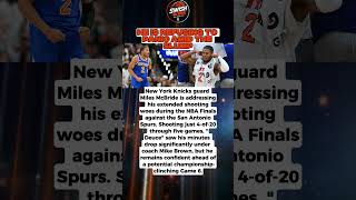 Knicks guard Deuce McBride breaks silence on brutal Finals shooting slump 👀