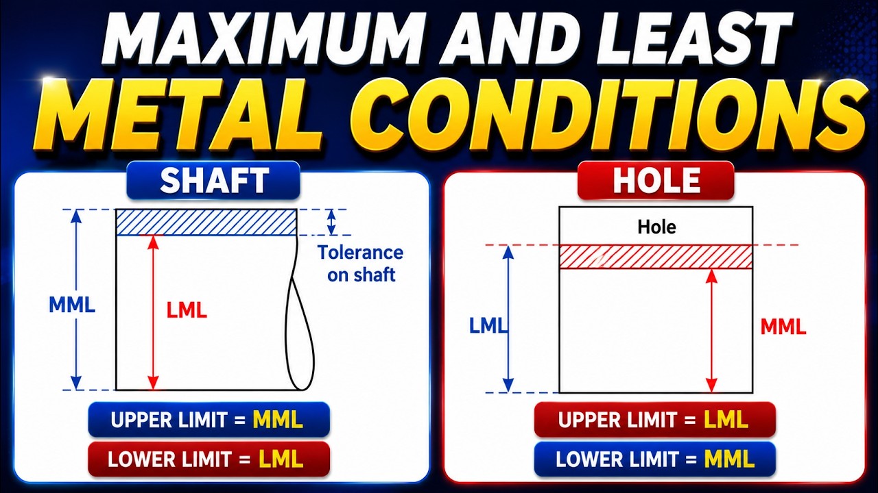 Material Conditional Gate Maximum & Least Material Condition (MMC & LMC) | Lecture-09 | Metrology ...