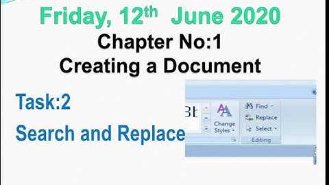 Digital world  book 4..Search and replace