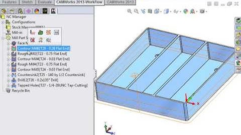 02 CAMWorks 2 5 Axis Milling   12 Reordering Operations