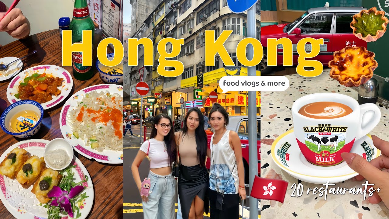 Hong Kong Food Adventure 🇭🇰 |VLOG  20 Local Eats, Cafés & Hidden Spots! 🍜✨