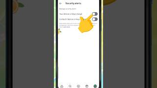 Instagram Security Alert Settings #smartphone​ #instagram​ #tech​ #Shorts#viralshorts​ #viralreels​