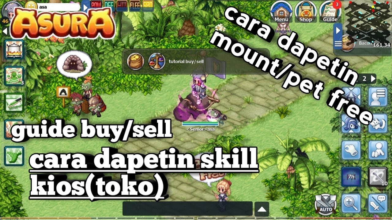 Asura Online Cara Dapetin Skill Buy Skill Sell Dapetin Mount Pet Gratis