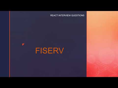 Fiserv React Interview Questions