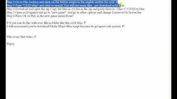 How to run a  tibia lua script on cs2d server