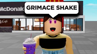 OMG! JENNA TRIED Grimace shake in Roblox!! (roblox funny moments)