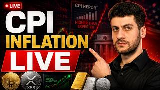 🔴 CPI LIVE: Hike or Hold Inflation's Biggest Test - XRP, BTC, GOLD, SILVER & STOCKS REACT