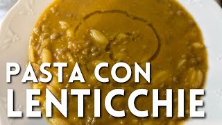 PASTA WITH LENTILS by Betty and Marco - Quick and easy recipe