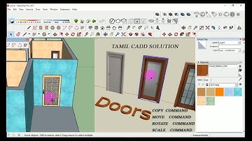 Sketch Up Door Tutorial - Tamil