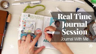 Real Time Journaling: Creative Journal With Me Hobonichi Techo