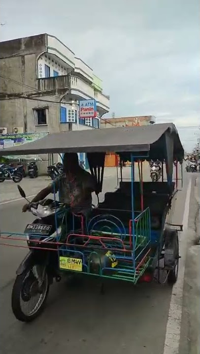 Bentor ( Becak Motor) Transportasi Andalan Kota Meranti #shorts #meranti #tranportasi #becak