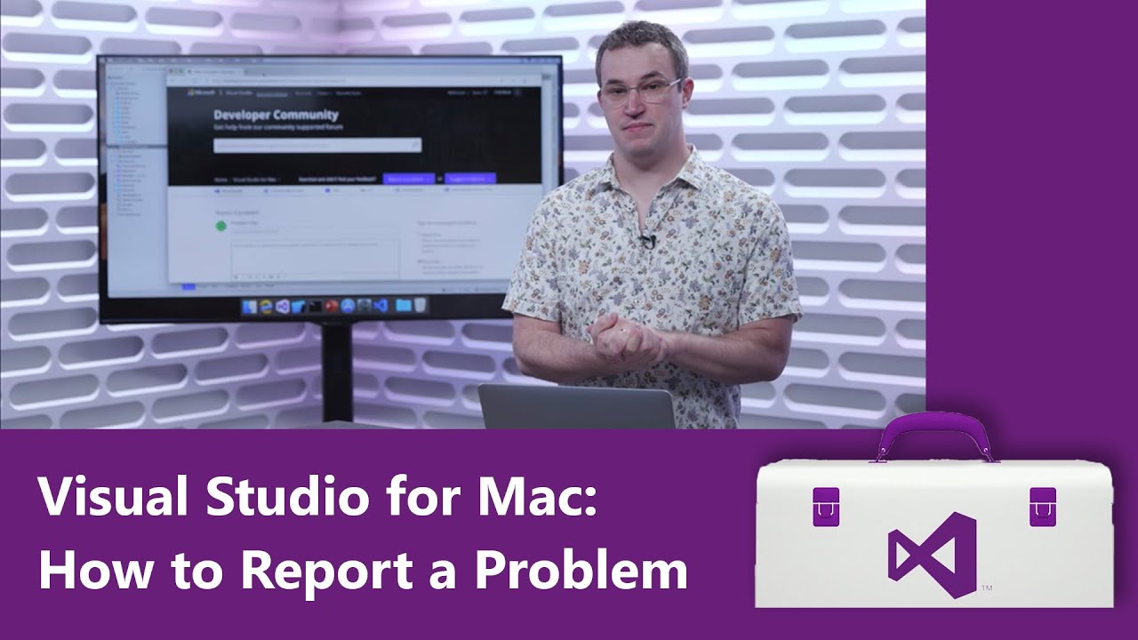 Visual Studio for Mac: How to Report a Problem - YouTube