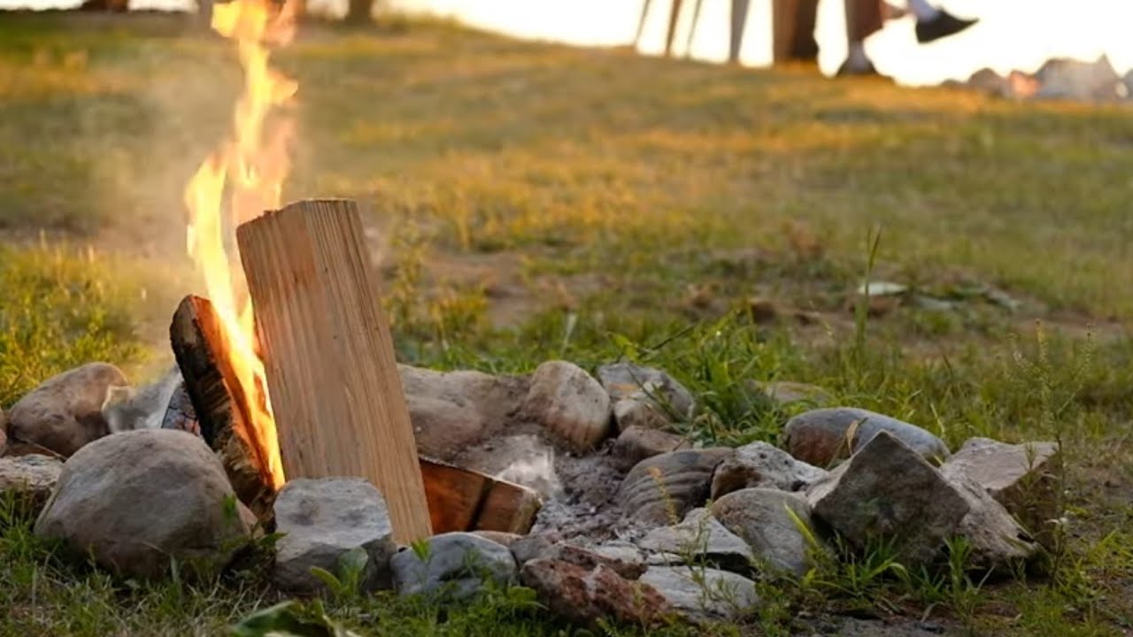 dog tv é bom Lakeside Campfire Sunset With Crackling Sounds