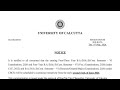Sem-6 Offical Exam Date | Ccf /CBCS| University of Calcutta 