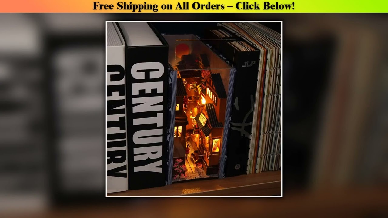 1pc,DIY Book Nook Kit,Assembly Model Kit,Bookshelf Decor,Home Decor Micro Model,The perfect gift