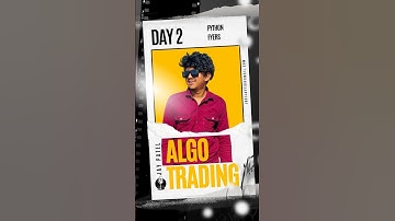Day 2 of creating algo trading platform  tech stack #python #trading ng