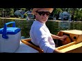 plywood mini boat fishing with Ken!