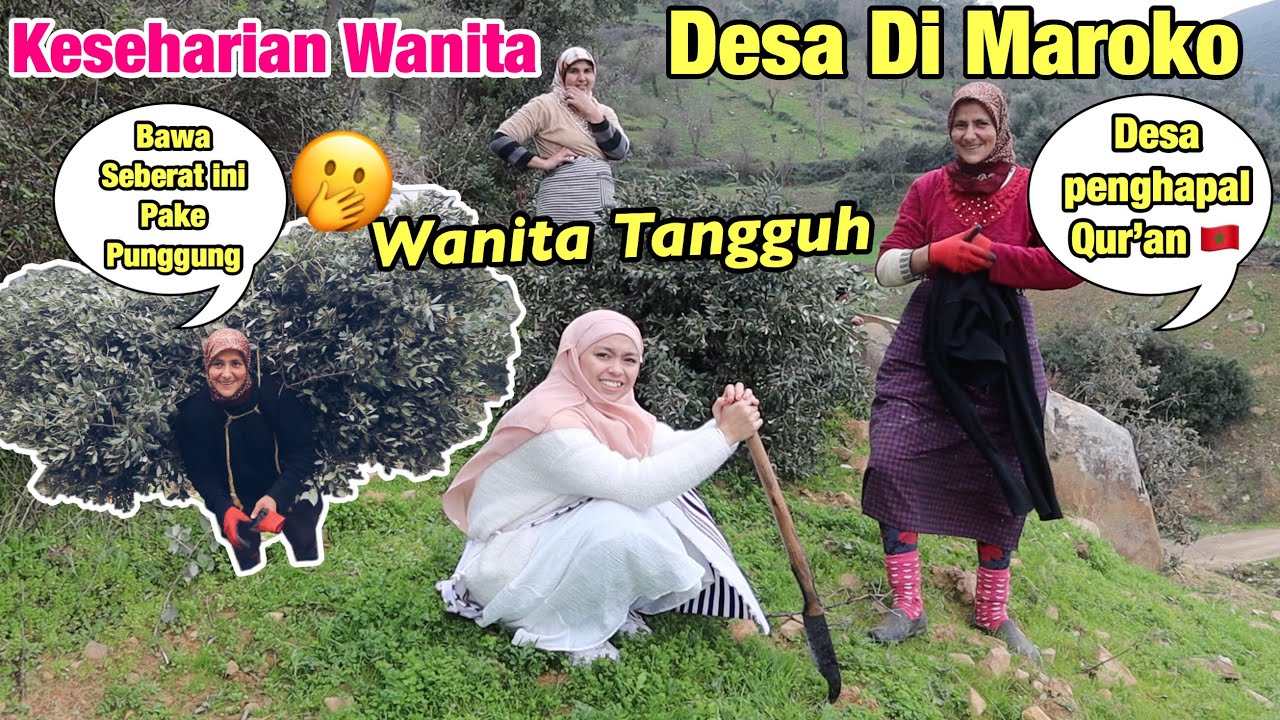 BERBAUR DENGAN WANITA DESA DI MAROKO 🇲🇦