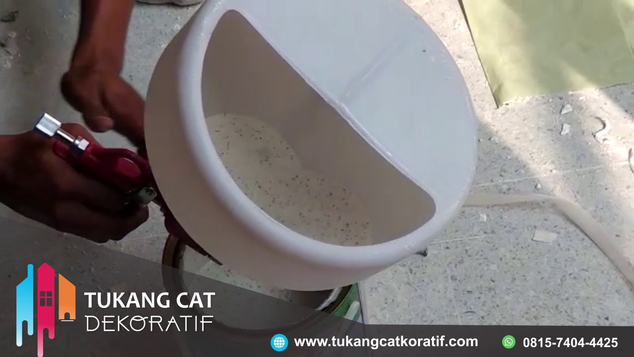 Jasa Cat Tekstur dengan Teknik Kamprot - Tukang Cat Dekoratif - YouTube