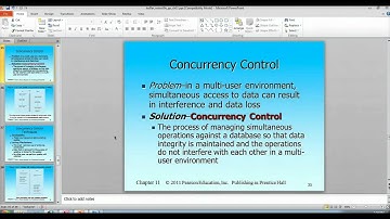 Ch 11 - Concurrency Control