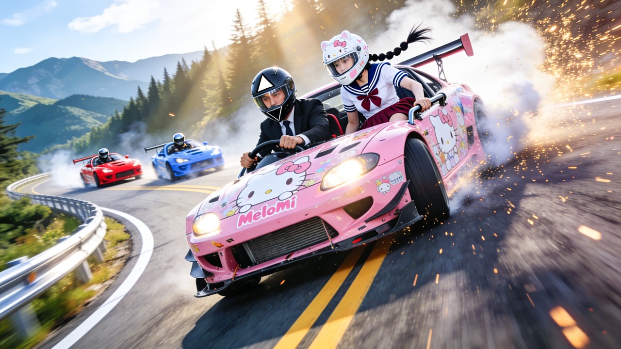 They look down on the poor boy—until he drifts on his beat-up car,defeats the professional racers!