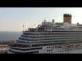 Costa Diadema & Costa Fascinosa First Horn Battle - Barcelona