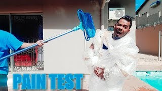 BUBBLE WRAP PAIN TEST GONE WRONG | BUBBLE WRAP CHALLENGE EXTREME IN THE POOL |Alexander Kanniah!!!!!