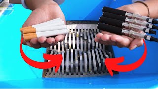Shredder Vs Electric Cigarette- Top Shredder Machine Experiment Asmr Compilation