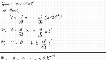 The position of an object moving along x-axis is given by, x = a + bt ² where a = 2m and b = 3 m/s ²