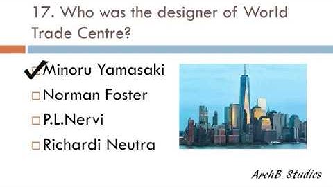 Most Important SAMPLE Questions for NATA 2020 |JEE Mains Paper 2 2023 | B.Arch | Architectural GK