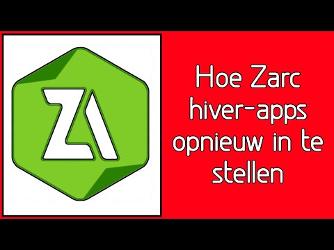 Hoe Zarchiver-apps opnieuw in te stellen 