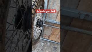 Ide kreatif Cara buat as roda gerobak pakai VELG motor #shorts