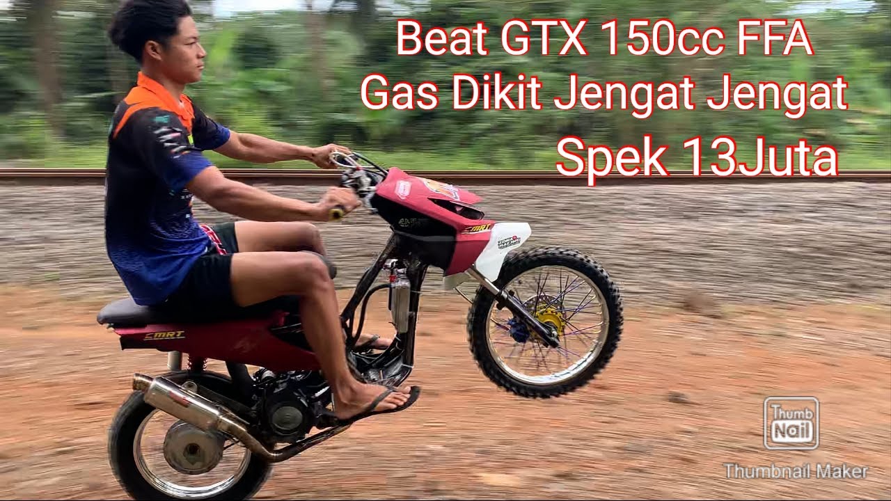 Beat 150cc FFA GTX Gas jengat | setting tipis tipis persiapan grasstrack | CMRT Tasikmalaya