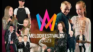 Grunselius tolkningar finalen Melodifestivalen 2023