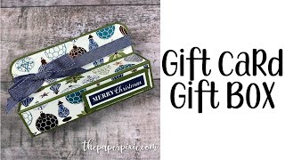 Gift Card Gift Box Tutorial