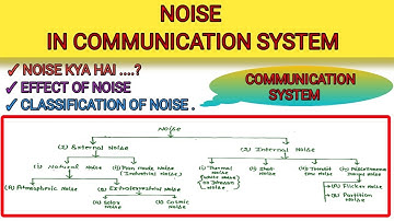 What is Noise ?||Noise in Communication System in hindi|| Classification of Noise||Types||Effectes||