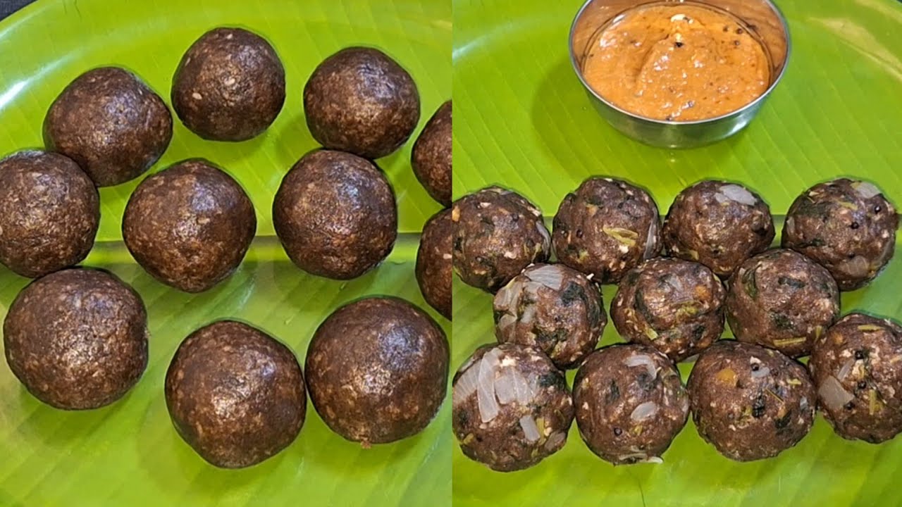 கேழ்வரகு மாவில் நட்ஸ் இனிப்பு கொழுக்கட்டை, கீரை கார கொழுக்கட்டை ||FingerMillet Sweet,KaraKozhukattai