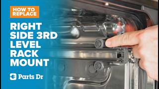 Dishwasher 3rd Level Rack Tub Mount Right Side Replacement | W11596053 | Whirlpool Maytag KitchenAid